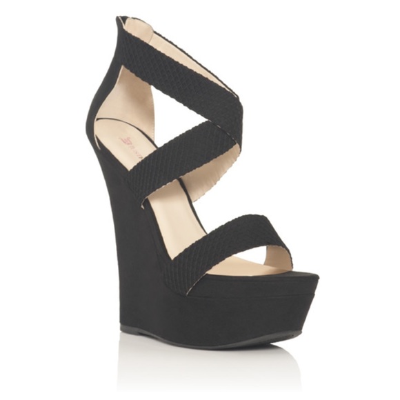 JustFab Hashini - Wedge Sandal Sz 8 - Picture 1 of 9